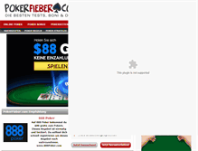 Tablet Screenshot of pokerfieber.com